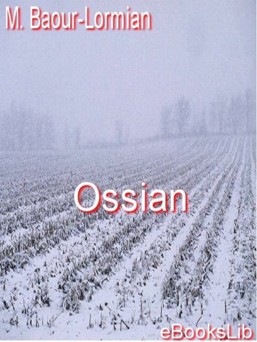 Title details for Ossian by M. Baour-Lormian - Available